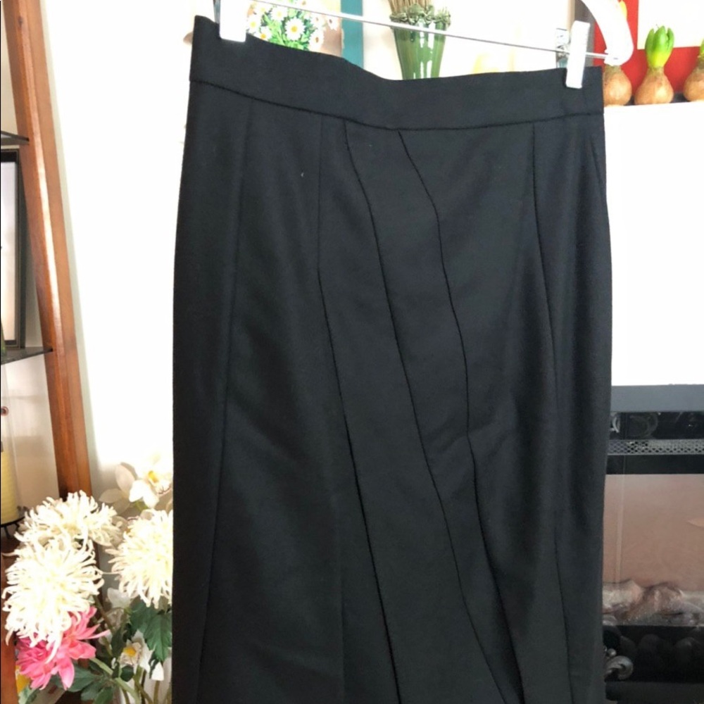 Akris back layered skirt